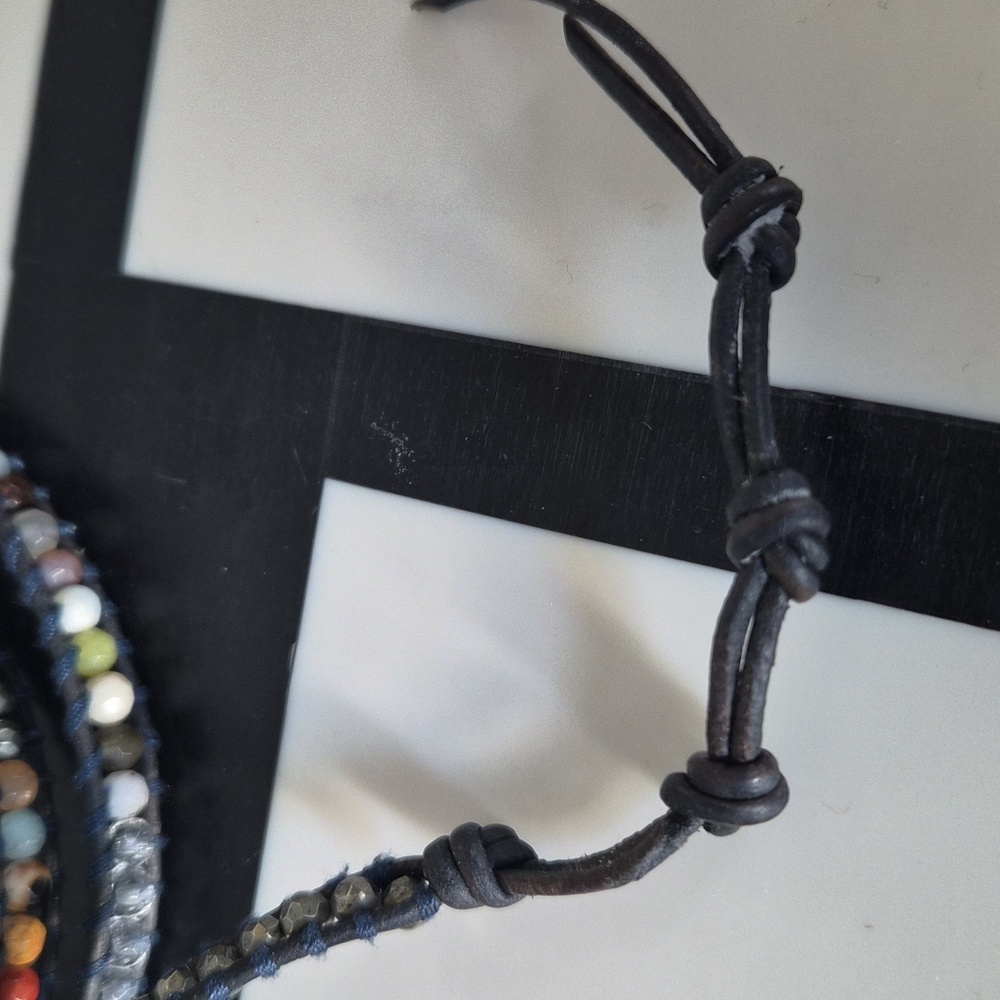 Chan Luu Blue and Multicolor Beaded Wrap Bracelet - Picture 2 of 4